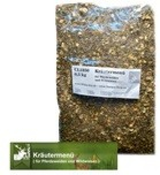 Kräutermenü - Beimischung für Pferdeweiden + Wildwiesen (500 g)